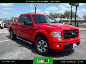 2013 FORD F150 SUPER CAB PICKUP V8, FLEX FUEL, 5.0 LITER STX PICKUP 4D 6 1/2 FT