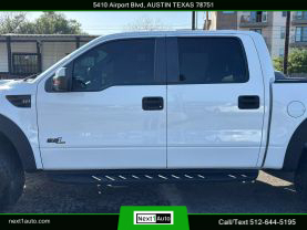 2013 FORD F150 SUPERCREW CAB PICKUP V8, 6.2 LITER SVT RAPTOR PICKUP 4D 5 1/2 FT