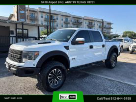 2013 FORD F150 SUPERCREW CAB PICKUP V8, 6.2 LITER SVT RAPTOR PICKUP 4D 5 1/2 FT