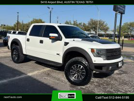 2013 FORD F150 SUPERCREW CAB PICKUP V8, 6.2 LITER SVT RAPTOR PICKUP 4D 5 1/2 FT