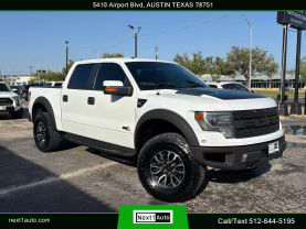 2013 FORD F150 SUPERCREW CAB PICKUP V8, 6.2 LITER SVT RAPTOR PICKUP 4D 5 1/2 FT