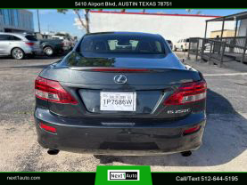 2011 LEXUS IS CONVERTIBLE V6, 2.5 LITER IS 250C CONVERTIBLE 2D
