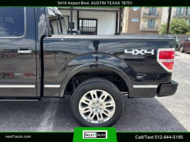 2014 FORD F150 SUPERCREW CAB PICKUP V8, FLEX FUEL, 5.0 LITER PLATINUM PICKUP 4D 5 1/2 FT