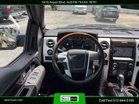 2014 FORD F150 SUPERCREW CAB PICKUP V8, FLEX FUEL, 5.0 LITER PLATINUM PICKUP 4D 5 1/2 FT