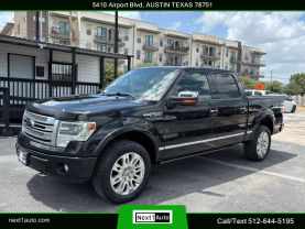 2014 FORD F150 SUPERCREW CAB PICKUP V8, FLEX FUEL, 5.0 LITER PLATINUM PICKUP 4D 5 1/2 FT