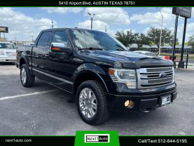 2014 FORD F150 SUPERCREW CAB PICKUP V8, FLEX FUEL, 5.0 LITER PLATINUM PICKUP 4D 5 1/2 FT