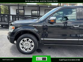 2014 FORD F150 SUPERCREW CAB PICKUP V8, FLEX FUEL, 5.0 LITER PLATINUM PICKUP 4D 5 1/2 FT
