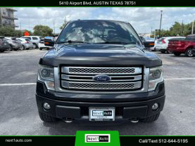 2014 FORD F150 SUPERCREW CAB PICKUP V8, FLEX FUEL, 5.0 LITER PLATINUM PICKUP 4D 5 1/2 FT