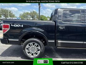 2014 FORD F150 SUPERCREW CAB PICKUP V8, FLEX FUEL, 5.0 LITER PLATINUM PICKUP 4D 5 1/2 FT