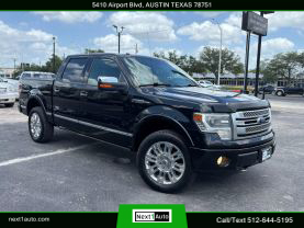 2014 FORD F150 SUPERCREW CAB PICKUP V8, FLEX FUEL, 5.0 LITER PLATINUM PICKUP 4D 5 1/2 FT