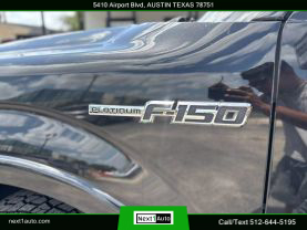 2014 FORD F150 SUPERCREW CAB PICKUP V8, FLEX FUEL, 5.0 LITER PLATINUM PICKUP 4D 5 1/2 FT