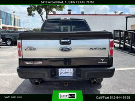 2014 FORD F150 SUPERCREW CAB PICKUP V8, FLEX FUEL, 5.0 LITER PLATINUM PICKUP 4D 5 1/2 FT