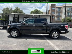 2014 FORD F150 SUPERCREW CAB PICKUP V8, FLEX FUEL, 5.0 LITER PLATINUM PICKUP 4D 5 1/2 FT