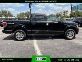 2014 FORD F150 SUPERCREW CAB PICKUP V8, FLEX FUEL, 5.0 LITER PLATINUM PICKUP 4D 5 1/2 FT