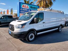 2019 FORD TRANSIT 150 VAN CARGO V6, FLEX FUEL, 3.7 LITER LOW ROOF W/SLIDING SIDE DOOR W/LWB VAN 3D