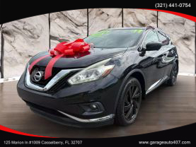 2017 NISSAN MURANO SUV V6, 3.5 LITER PLATINUM (2017.5) SPORT UTILITY 4D