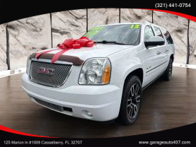 2013 GMC YUKON XL 1500 SUV V8, FLEX FUEL, 6.2 LITER DENALI SPORT UTILITY 4D