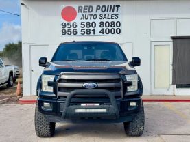 2015 FORD F150 SUPERCREW CAB PICKUP V8, FLEX FUEL, 5.0 LITER LARIAT PICKUP 4D 5 1/2 FT