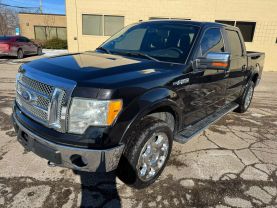 2010 FORD F150 SUPERCREW CAB PICKUP V8, FLEX FUEL, 5.4 LITER LARIAT PICKUP 4D 5 1/2 FT