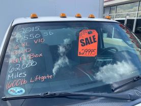 2015 FORD F550 SUPER DUTY REGULAR CAB 16FT BOX TRUCK W1600LB LIFTGATE BOX TRUCKS V10, 6.8 LITER 165" W.B. 2D - Eddies Auto Sales