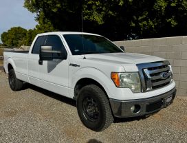 2010 FORD F150 SUPER CAB PICKUP V8, FLEX FUEL, 5.4 LITER XL PICKUP 4D 8 FT