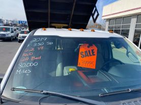 2019 FORD F350 SUPER DUTY REGULAR CAB 12FT FLATBED DUMP TRUCK DUMP TRUCKS V8,  6.2 LITER XL 2D - Eddies Auto Sales