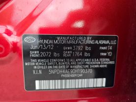 2013 HYUNDAI ELANTRA SEDAN 4-CYL, PZEV, 1.8 LITER GLS SEDAN 4D
