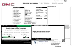 2022 GMC SAVANA 2500 CARGO CARGO V6, 4.3 LITER REGULAR VAN 3D