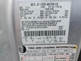 2012 FORD F150 SUPERCREW CAB PICKUP V8, FLEX FUEL, 5.0 LITER XLT PICKUP 4D 5 1/2 FT