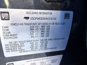 2021 CHEVROLET SILVERADO 1500 CREW CAB PICKUP V8, ECOTEC3, DFM, 5.3 LITER LT PICKUP 4D 5 3/4 FT
