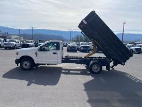 2019 FORD F350 SUPER DUTY REGULAR CAB 12FT FLATBED DUMP TRUCK DUMP TRUCKS V8,  6.2 LITER XL 2D - Eddies Auto Sales