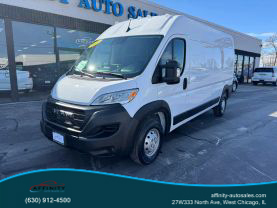2023 RAM PROMASTER CARGO VAN CARGO V6, VVT, 3.6 LITER 2500 HIGH ROOF VAN 3D