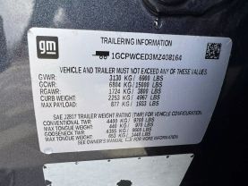 2021 CHEVROLET SILVERADO 1500 CREW CAB PICKUP V8, ECOTEC3, DFM, 5.3 LITER LT PICKUP 4D 5 3/4 FT