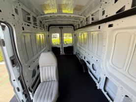 2015 FORD TRANSIT 350 VAN CARGO V6, FLEX FUEL, 3.7 LITER EXTENDED LENGTH HIGH ROOF W/SLIDING SIDE DOOR VAN 3D