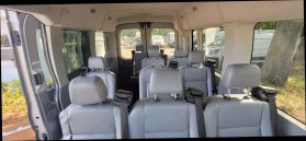 2019 FORD TRANSIT 350 WAGON PASSENGER V6, 3.7 LITER XLT W/MEDIUM ROOF W/SLIDING SIDE DOOR VAN 3D