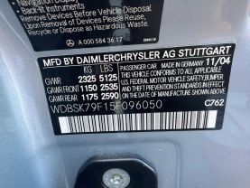 2005 MERCEDES-BENZ SL-CLASS CONVERTIBLE V12, TWIN TURBO, 6.0L SL 65 AMG ROADSTER 2D