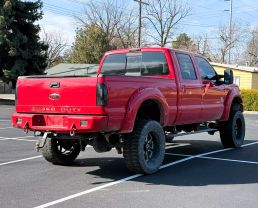 2011 FORD F350 SUPER DUTY CREW CAB PICKUP VERMILLION RED AUTOMATIC - Capital City Auto