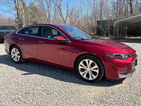 2017 CHEVROLET MALIBU SEDAN 4-CYL, TURBO, 2.0 LITER PREMIER SEDAN 4D at T&T Repairables - used car dealership in Spencer, Indiana.