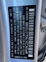 2016 PORSCHE PANAMERA SEDAN V8, TWIN TURBO, 4.8 LITER TURBO S SEDAN 4D