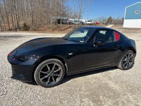 2021 MAZDA MX-5 MIATA RF CONVERTIBLE 4-CYL, SKYACTIV-G, 2.0 LITER GRAND TOURING CONVERTIBLE 2D at T&T Repairables - used car dealership in Spencer, Indiana.