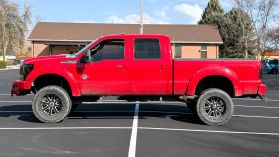2011 FORD F350 SUPER DUTY CREW CAB PICKUP VERMILLION RED AUTOMATIC - Capital City Auto