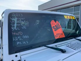 2013 JEEP WRANGLER UNLIMITED SAHARA CARS/SUV V6, 3.6 LITER UNLIMITED SAHARA SPORT UTILITY 4D - Eddies Auto Sales