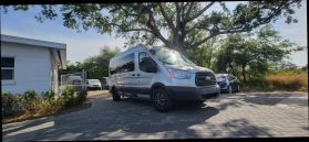 2019 FORD TRANSIT 350 WAGON PASSENGER V6, 3.7 LITER XLT W/MEDIUM ROOF W/SLIDING SIDE DOOR VAN 3D