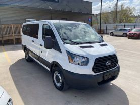 2019 FORD TRANSIT 150 WAGON PASSENGER V6, 3.7 LITER XLT W/LOW ROOF W/60/40 SIDE DOOR VAN 3D at Motors On Wheels - used car dealership in Houston, Texas.