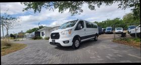 2021 FORD TRANSIT 350 PASSENGER VAN PASSENGER V6, FLEX FUEL, 3.5 LITER XLT W/LOW ROOF VAN 3D