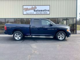 2012 RAM 1500 QUAD CAB PICKUP V8, HEMI, 5.7 LITER ST PICKUP 4D 6 1/3 FT