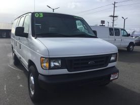 2003 FORD E350 SUPER DUTY CARGO CARGO V10, 6.8 LITER COMMERCIAL EXTENDED VAN 3D