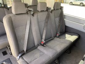 2019 FORD TRANSIT 150 WAGON PASSENGER V6, 3.7 LITER XLT W/LOW ROOF W/60/40 SIDE DOOR VAN 3D at Motors On Wheels - used car dealership in Houston, Texas.