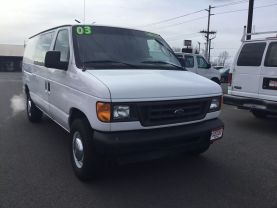 2003 FORD E350 SUPER DUTY CARGO CARGO V10, 6.8 LITER COMMERCIAL EXTENDED VAN 3D
