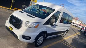 2021 FORD TRANSIT 350 PASSENGER VAN PASSENGER V6, FLEX FUEL, 3.5 LITER XLT W/MEDIUM ROOF VAN 3D